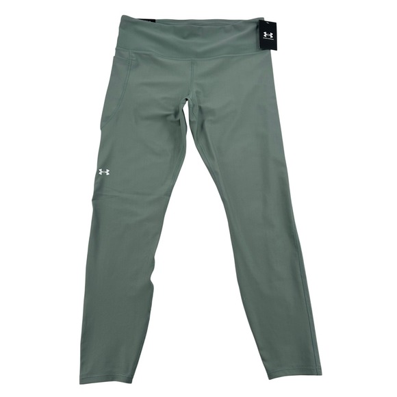Under Armour Pants - Under Armour Womens XL Tech HiRise Compression Leggings Sage Green Yoga NWT